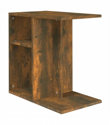 Side Table Smoked Oak 50x30x50 cm Engineered Wood