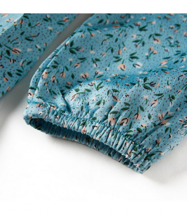 Kids' Dress with Long Sleeves Blue 116