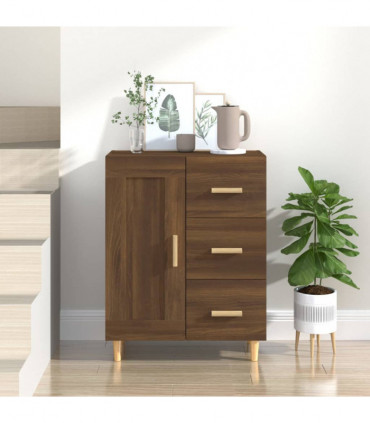 Sideboard Brown Oak 69.5x34x90 cm Engineered Wood