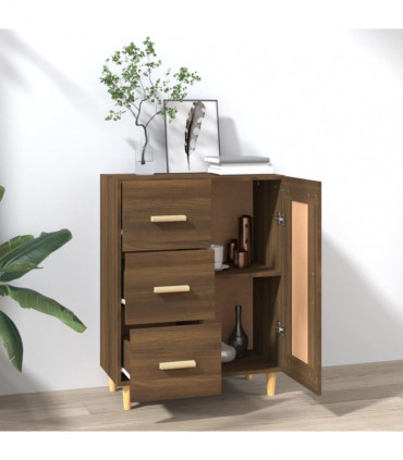 Sideboard Brown Oak 69.5x34x90 cm Engineered Wood