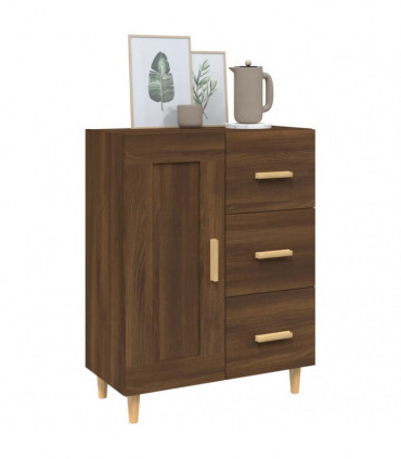 Sideboard Brown Oak 69.5x34x90 cm Engineered Wood