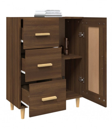 Sideboard Brown Oak 69.5x34x90 cm Engineered Wood