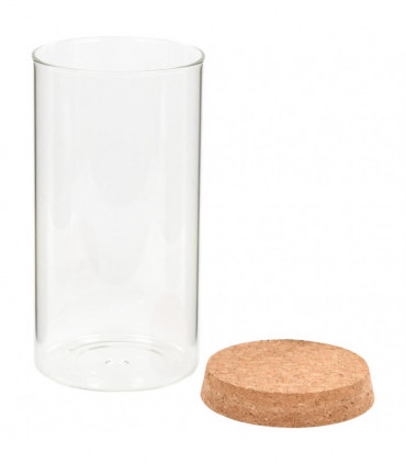 Storage Glass Jars with Cork Lid 6 pcs 1400 ml