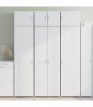 vidaXL Highboard White 70x42.5x185 cm Engineered Wood