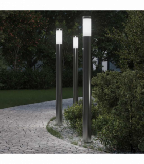 vidaXL Bollard Lights with Sensor 3pcs 110 cm Stainless Steel IP44