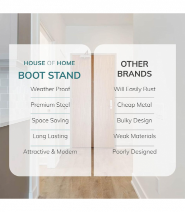 Boot Stand 4 Pair Black Shoe Welly Storage Organizer 60 x 90 cm Black