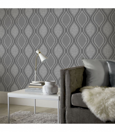Curve Charcoal Wallpaper sw6