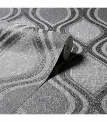 Curve Charcoal Wallpaper sw6