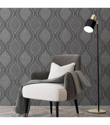 Curve Charcoal Wallpaper sw6