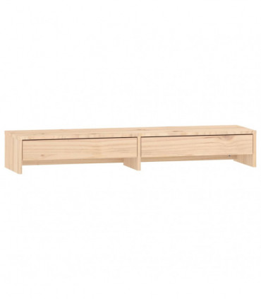 Monitor Stand 100x27x15 cm Solid Wood Pine