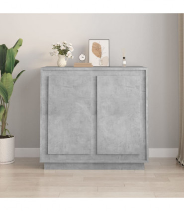 vidaXL Sideboard Concrete Grey 80x34x75 cm Engineered Wood
