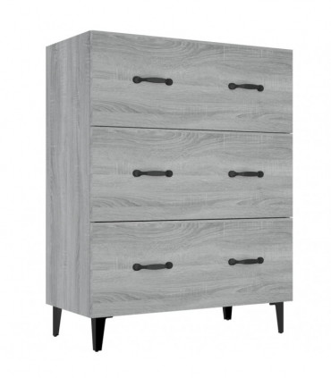 Sideboard Grey Sonoma 69.5x34x90 cm Engineered Wood