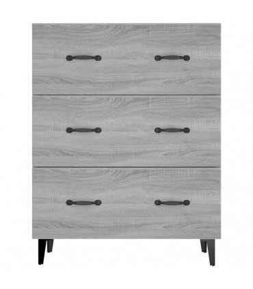 Sideboard Grey Sonoma 69.5x34x90 cm Engineered Wood