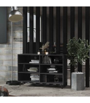 Sideboard High Gloss Grey 103.5x35x70 cm Chipboard