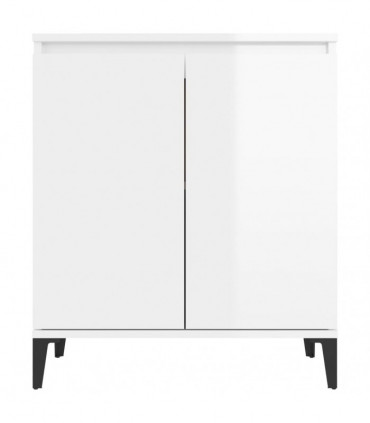 Sideboard High Gloss White 60x35x70 cm Chipboard