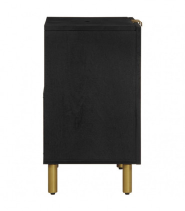 vidaXL Bathroom Sink Cabinet Black 62x33x58 cm Engineered Wood