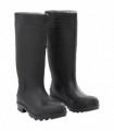 vidaXL Rain Boots Black Size 39 PVC