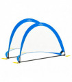 Children Football Goals 2 pcs Set with Storage Bag 119x82x84.5 cm