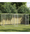 Dog Cage Silver 400 x 200 x 200 cm Galvanised Steel
