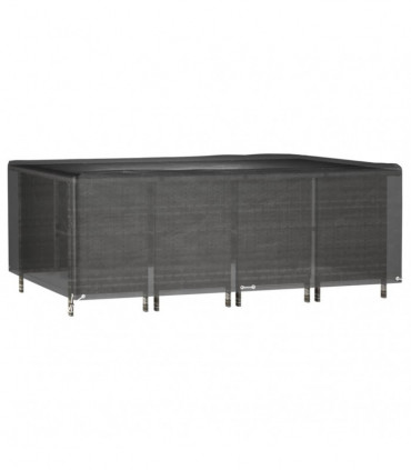 vidaXL Garden Furniture Cover 12 Eyelets 240x180x80 cm Rectangular