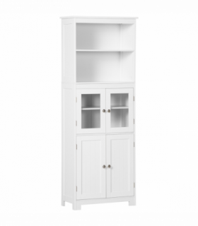 Kitchen Cupboard Storage Cabinet White 60cm x 30cm x 162cm Adjustable Shelves