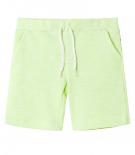 Kids' Shorts with Drawstring Neon Yellow 116
