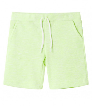 Kids' Shorts with Drawstring Neon Yellow 116