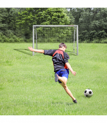 SPORTNOW 6ft x 2ft Football Goal, Simple Set Up Football Training Net