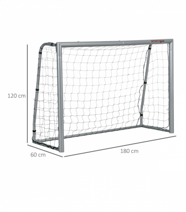 SPORTNOW 6ft x 2ft Football Goal, Simple Set Up Football Training Net