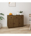 Sideboard Honey Brown 100x40x75 cm Solid Wood Pine