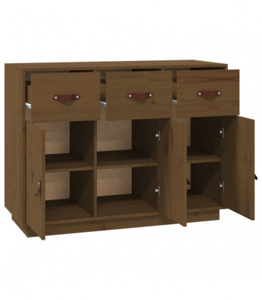 Sideboard Honey Brown 100x40x75 cm Solid Wood Pine