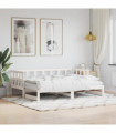 vidaXL Daybed with Trundle White 80x200 cm Solid Wood Pine