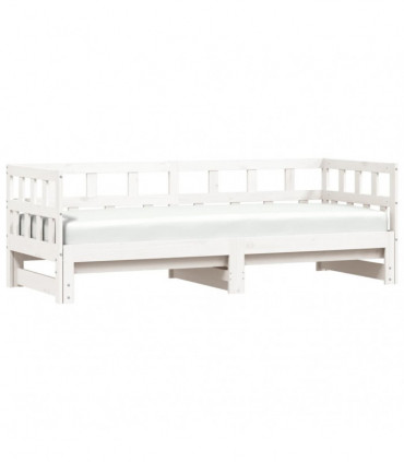 vidaXL Daybed with Trundle White 80x200 cm Solid Wood Pine