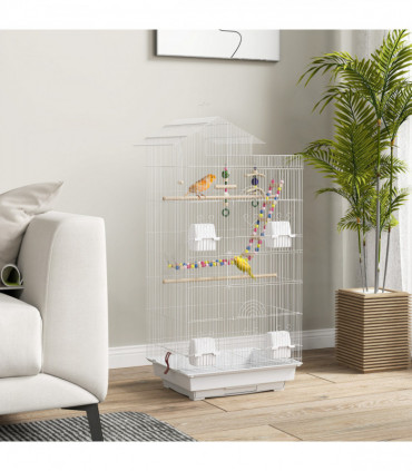 PawHut 81cm Cat Scratching Post w/ Jute Rope, Hanging Ball, Soft Plush Beige