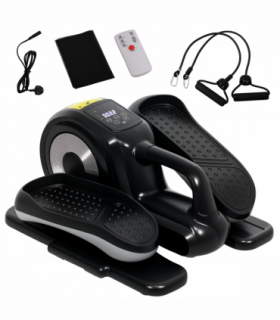 SPORTNOW Mini Elliptical Machine, Seated Pedal Exerciser w/ Remote Control