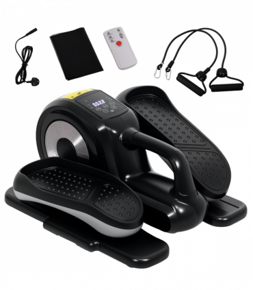 SPORTNOW Mini Elliptical Machine, Seated Pedal Exerciser w/ Remote Control