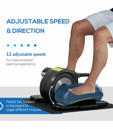 SPORTNOW Mini Elliptical Machine, Seated Pedal Exerciser w/ Remote Control