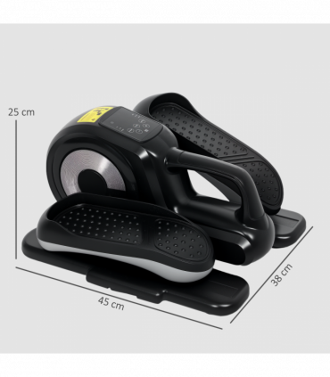 SPORTNOW Mini Elliptical Machine, Seated Pedal Exerciser w/ Remote Control