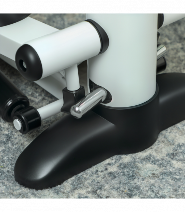 SPORTNOW Mini Stepper Machine with LCD Monitor and Non-Slip Pedals, White