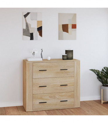 Sideboard Sonoma Oak 80x33x70 cm Engineered Wood