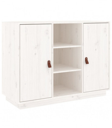Sideboard White 100x40x75 cm Solid Wood Pine