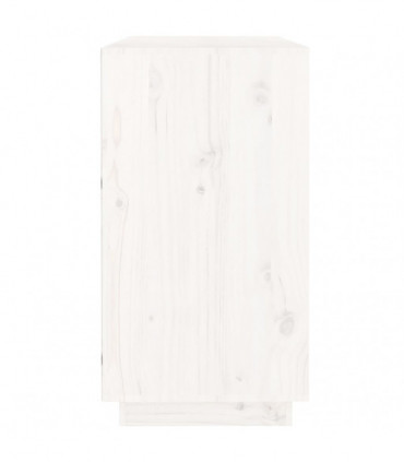 Sideboard White 100x40x75 cm Solid Wood Pine