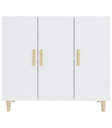 Sideboard White 90x34x80 cm Engineered Wood