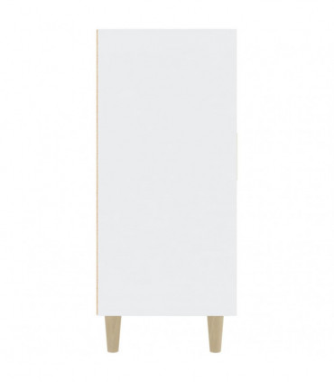 Sideboard White 90x34x80 cm Engineered Wood