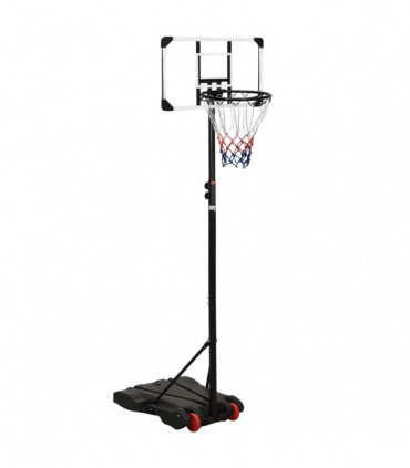 vidaXL Basketball Stand Transparent 216-250 cm Polycarbonate