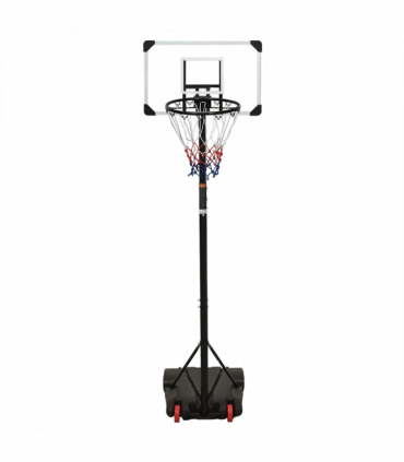 vidaXL Basketball Stand Transparent 216-250 cm Polycarbonate