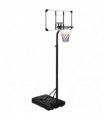 vidaXL Basketball Stand Transparent 235-305 cm Polycarbonate