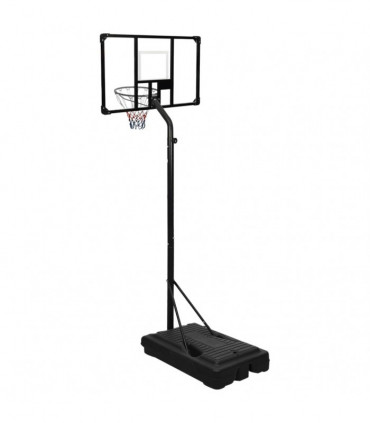 vidaXL Basketball Stand Transparent 256-361 cm Polycarbonate