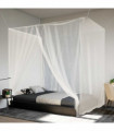vidaXL Hanging Mosquito Net 156 Mesh White 220x200x210 cm