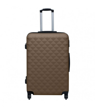 vidaXL Hardcase Trolley Set 3 pcs Brown ABS